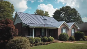 Photo of a metal roof.